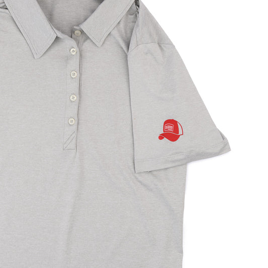 Women's C&B Coastline Polo - Concrete