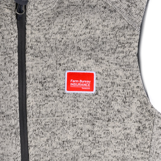 Women's Sweater Fleece Vest - Grey Heather