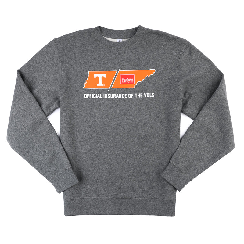 Official Insurance UT Co-Brand Sweatshirt - Gunmetal Heather