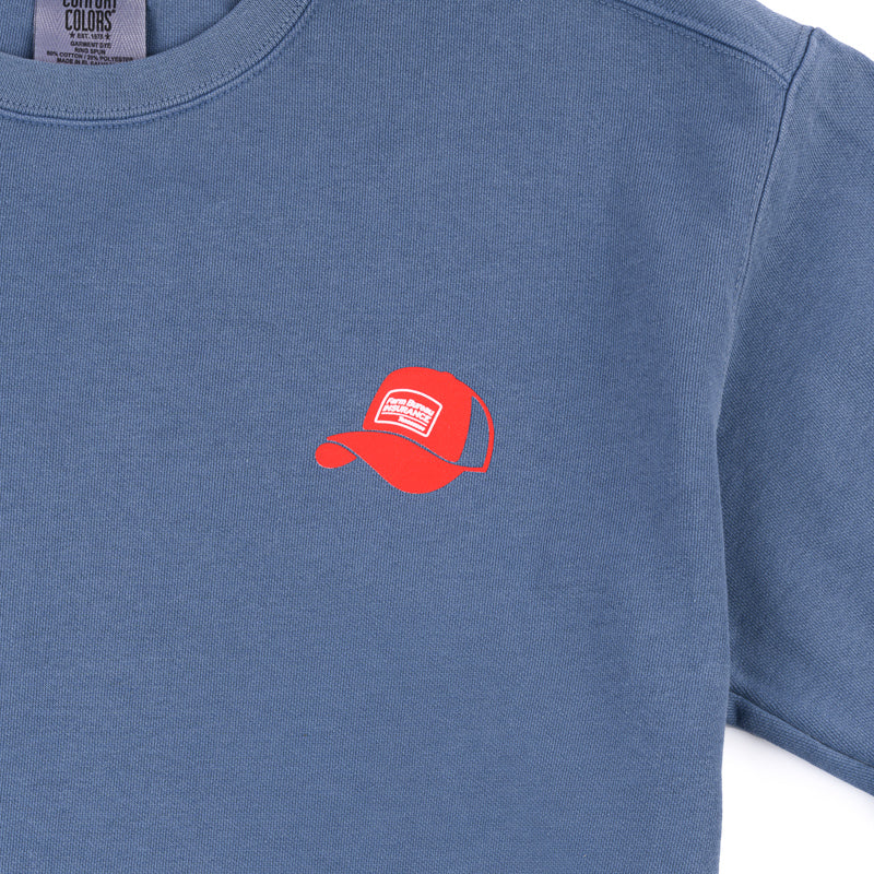 Red Hat Comfort Crew Sweatshirt - Blue Jean
