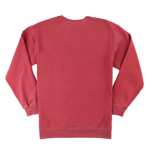 Stacked Logo Comfort Crew Sweatshirt - Crimson