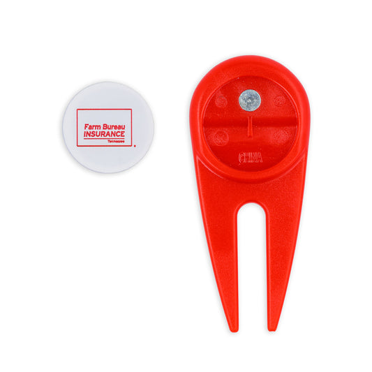 Golf Divot Tool - Red