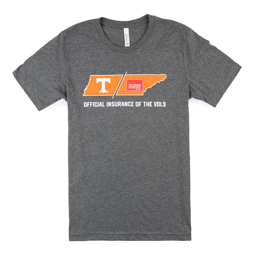 Official Insurance UT Co-Brand Tee - Deep Heather Grey