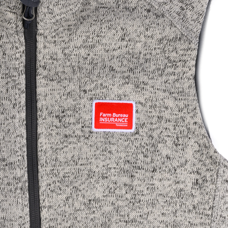 Women's Sweater Fleece Vest - Grey Heather