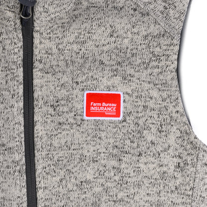 Women's Sweater Fleece Vest - Grey Heather