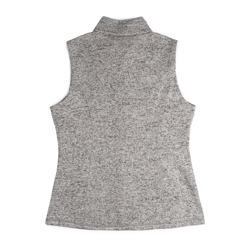 Women's Sweater Fleece Vest - Grey Heather