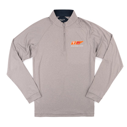 Johnnie-O Freeborne 1/4 Zip Pullover - Seal Grey