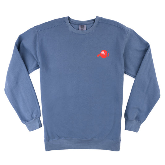 Red Hat Comfort Crew Sweatshirt - Blue Jean