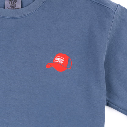 Red Hat Comfort Crew Sweatshirt - Blue Jean