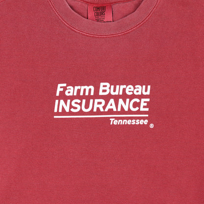 Stacked Logo Comfort Crew Sweatshirt - Crimson