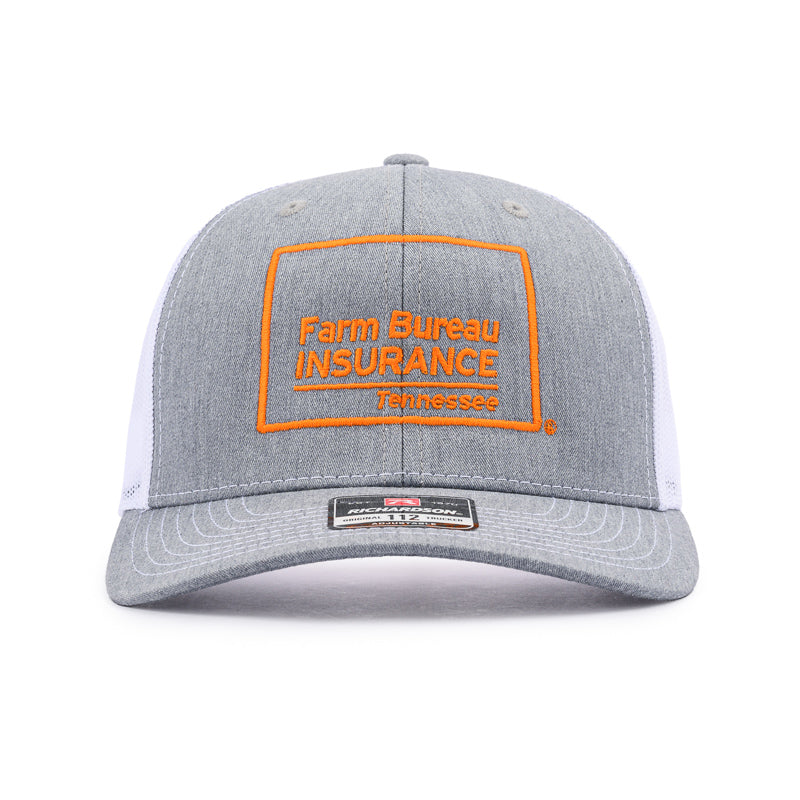Richardson Trucker Cap - Heather Grey / White