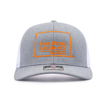 Richardson Trucker Cap - Heather Grey / White
