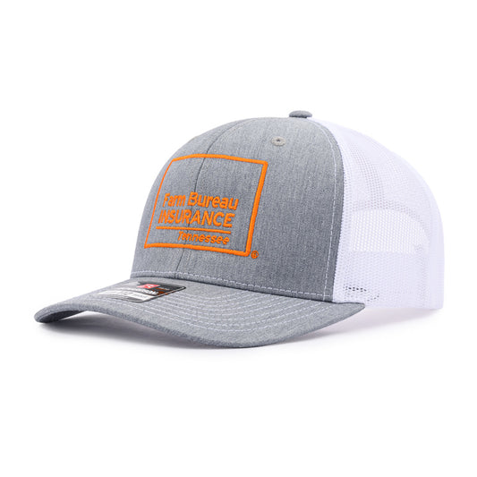 Richardson Trucker Cap - Heather Grey / White