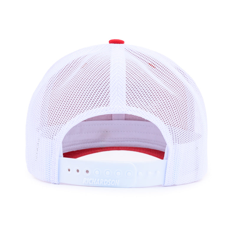 Richardson Trucker Patch Cap - Red / White