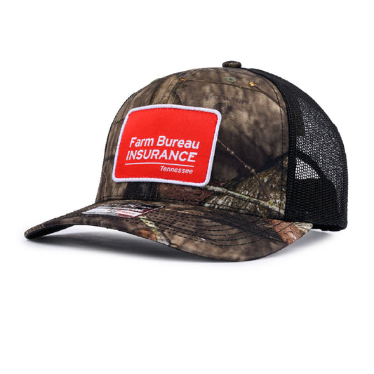 Richardson Trucker Patch Cap - Mossy Oak Country / Black