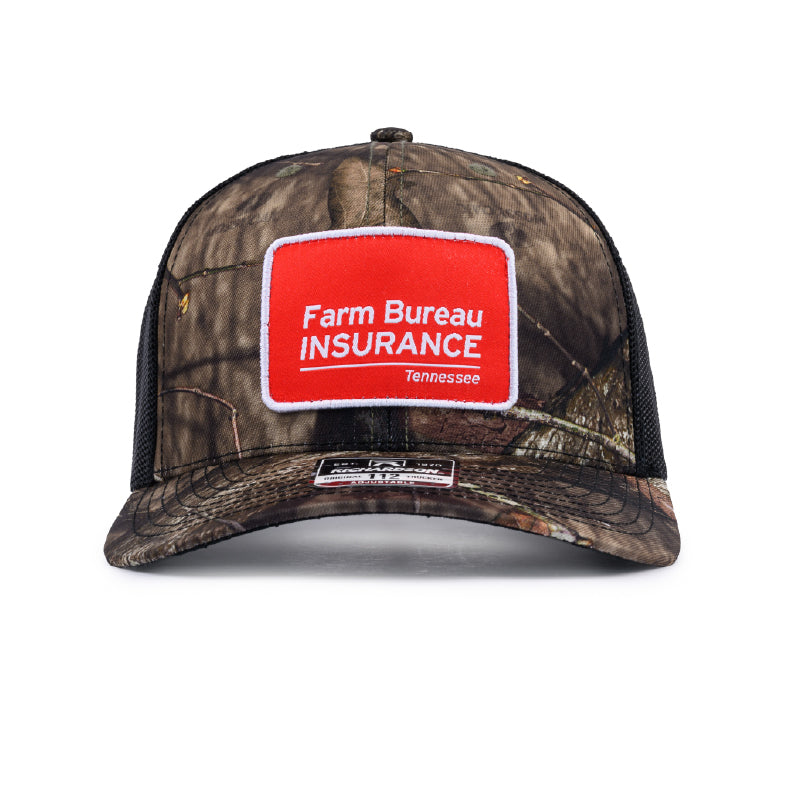Richardson Trucker Patch Cap - Mossy Oak Country / Black