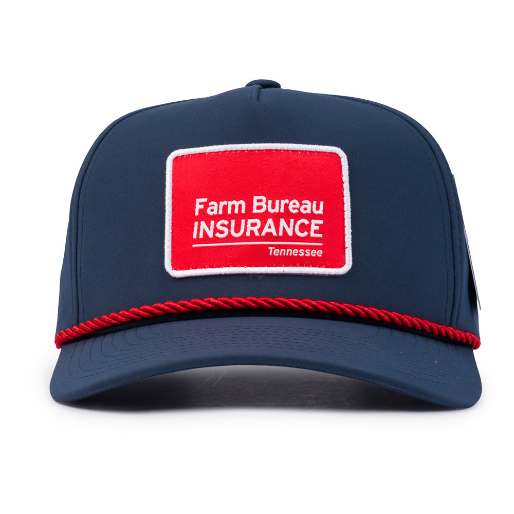 Perforated Rope Patch Cap - Navy