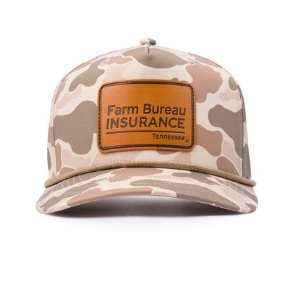 Leather Patch Rope Cap - Mesa Desert Camo