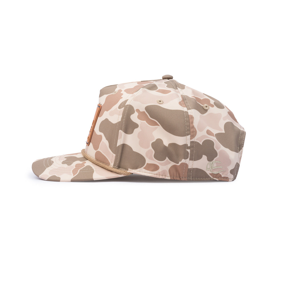 Leather Patch Rope Cap - Mesa Desert Camo