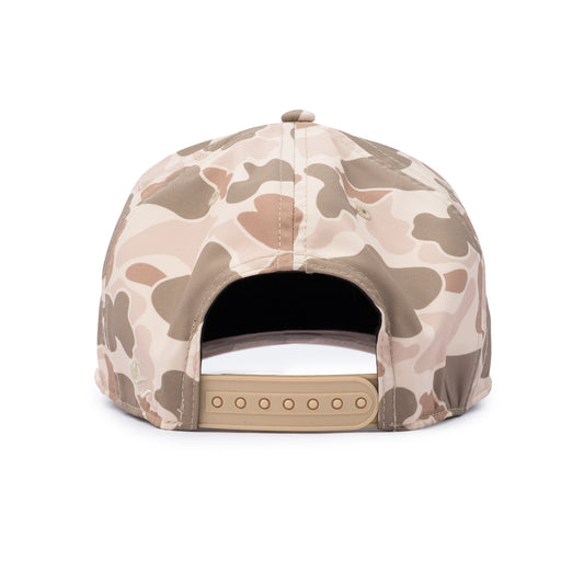 Leather Patch Rope Cap - Mesa Desert Camo