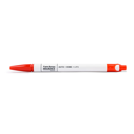 Click Pen - White / Red
