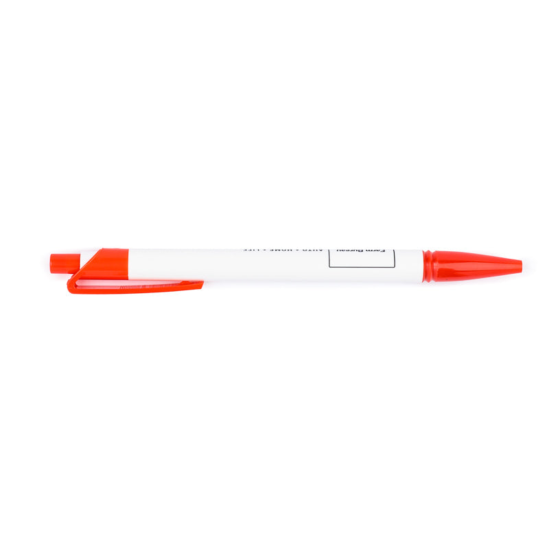 Click Pen - White / Red