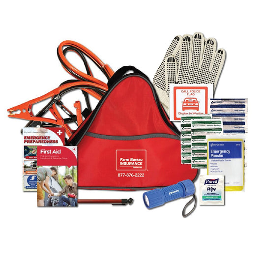 Auto Roadside Kit - Red