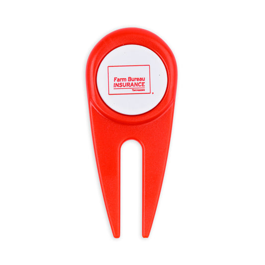 Golf Divot Tool - Red