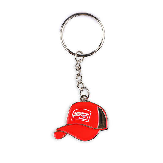 Metal Hat Icon Keychain