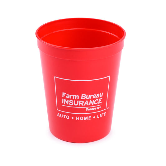 16oz Plastic Stadium Cup - Red